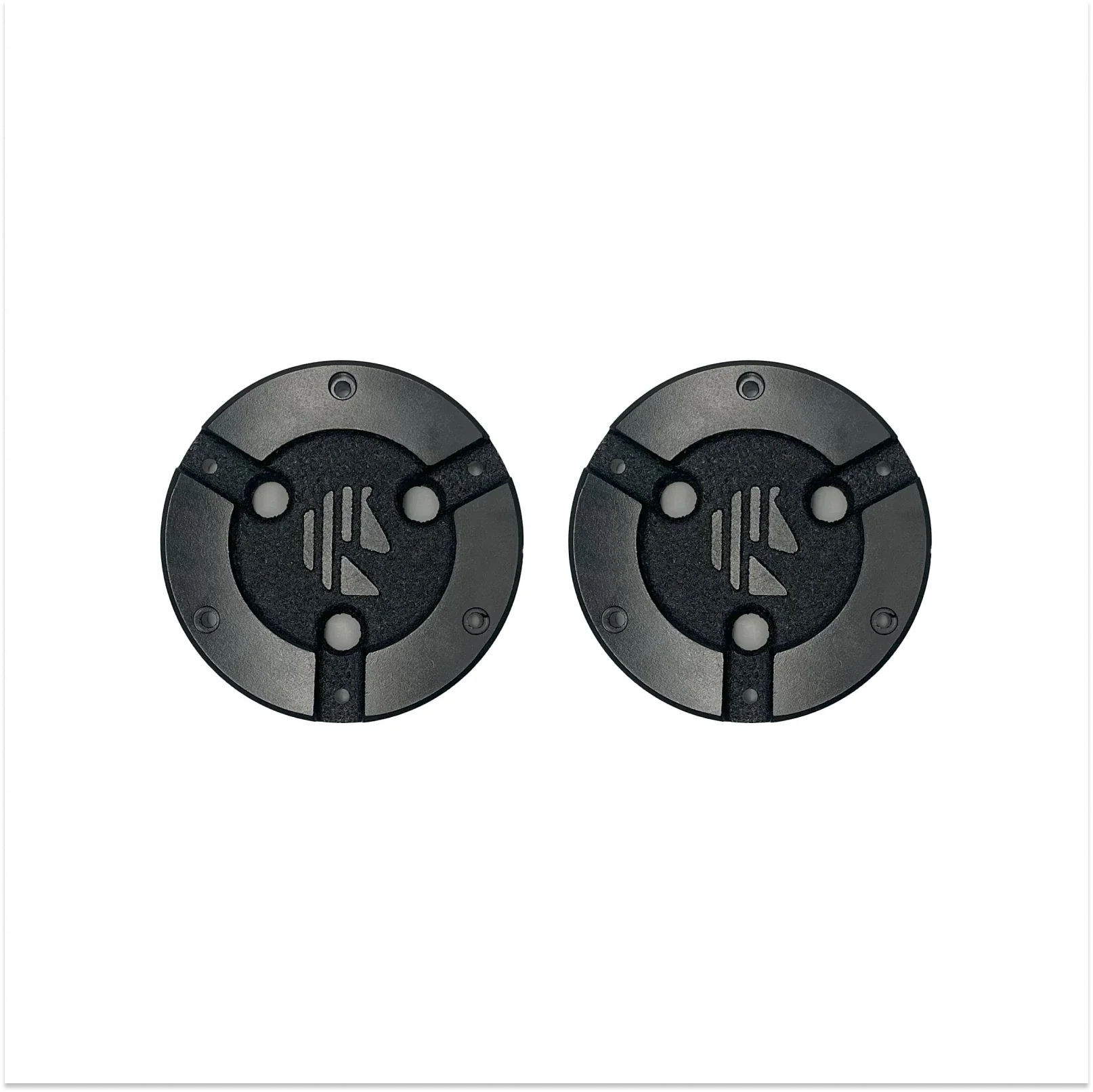 Pair of Metal Hubcaps