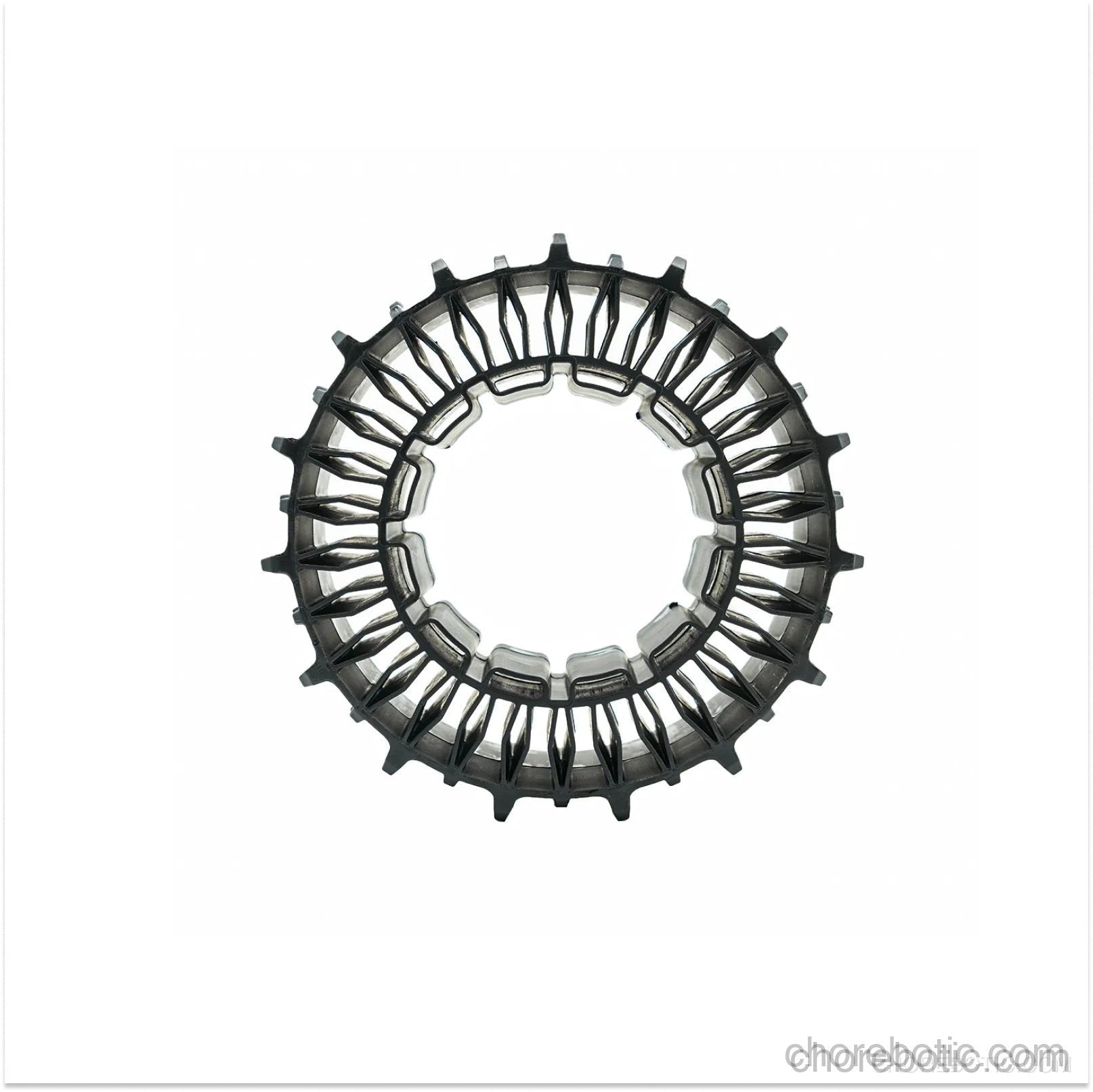 MOWRATOR deformable tires accessory designed for 100% slope, featuring flexible rubber tires for off-road or steep incline use.