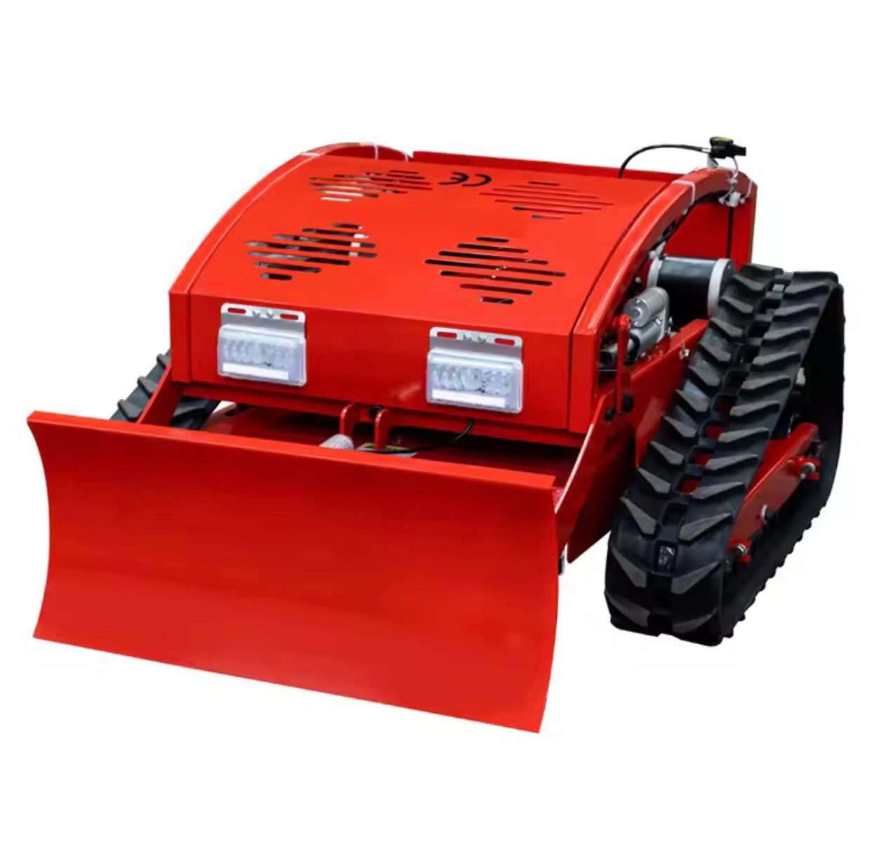High Efficiency Remote Control Lawn Mower with Snow Plow Double Function Mini Robotic Lawn Mower with Snow Blower