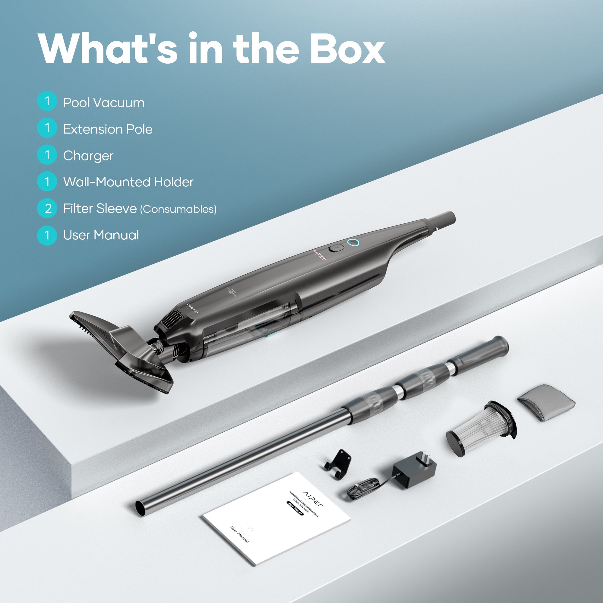 Aiper Pilot X1 Cordless Pool Vacuum