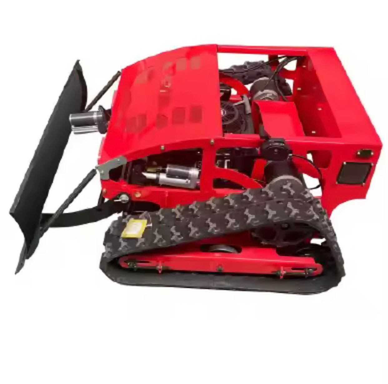 High Efficiency Remote Control Lawn Mower with Snow Plow Double Function Mini Robotic Lawn Mower with Snow Blower