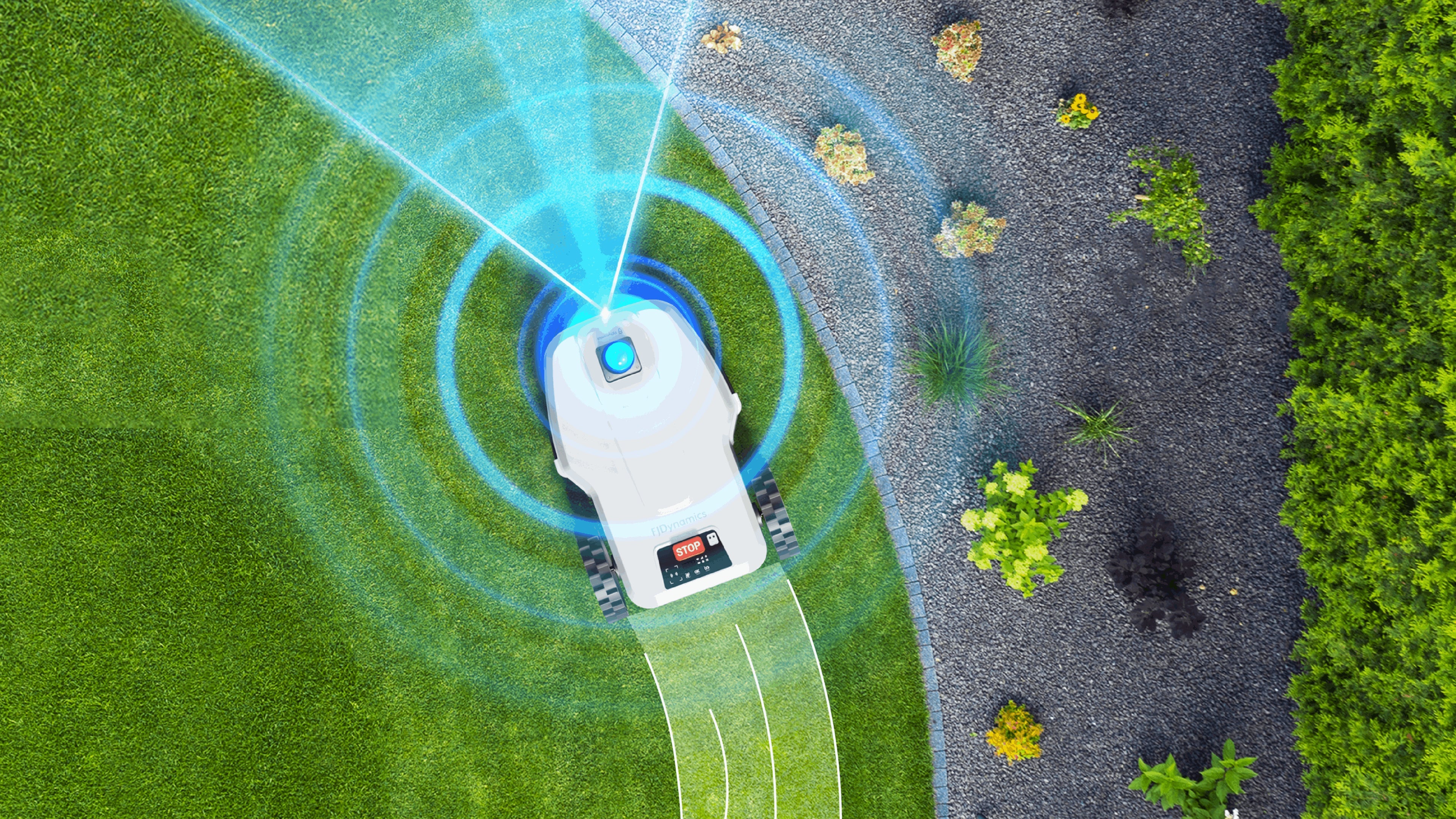 FJD FL3000 No Wire LiDAR Robotic Lawn Mower