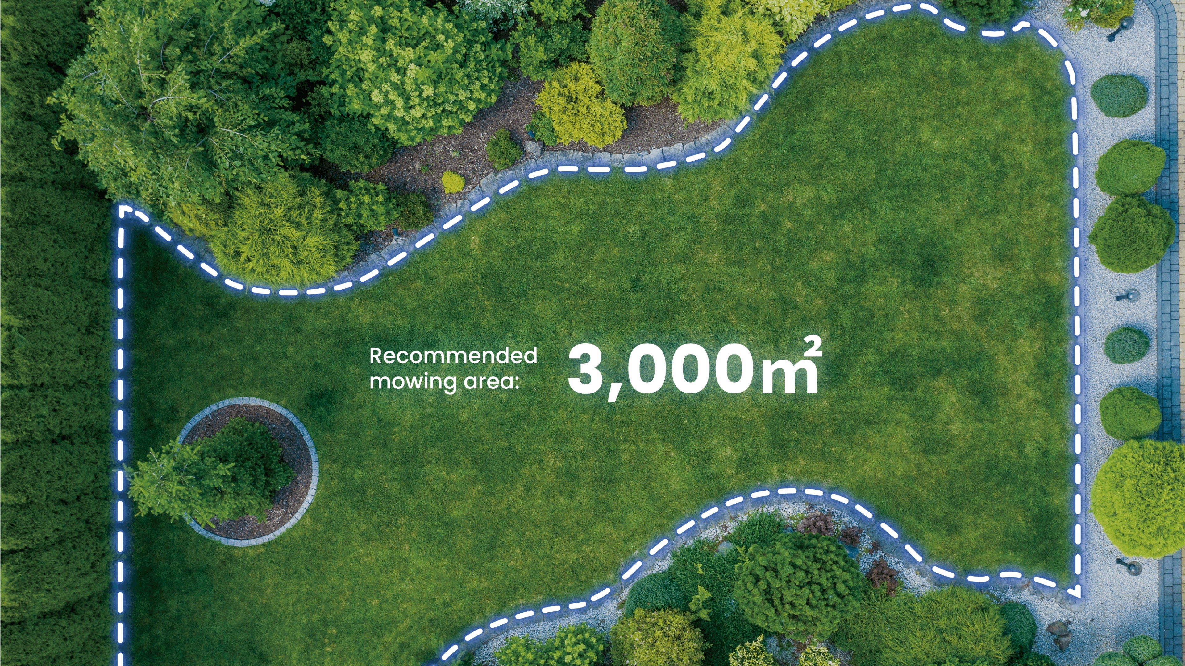 FJD FL3000 No Wire LiDAR Robotic Lawn Mower