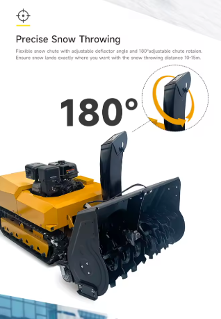 Remote-controlled Snow Plow Robot Snow Clearing Machine Snow Lawn Mower For Agricultural Machinery Self Propelled