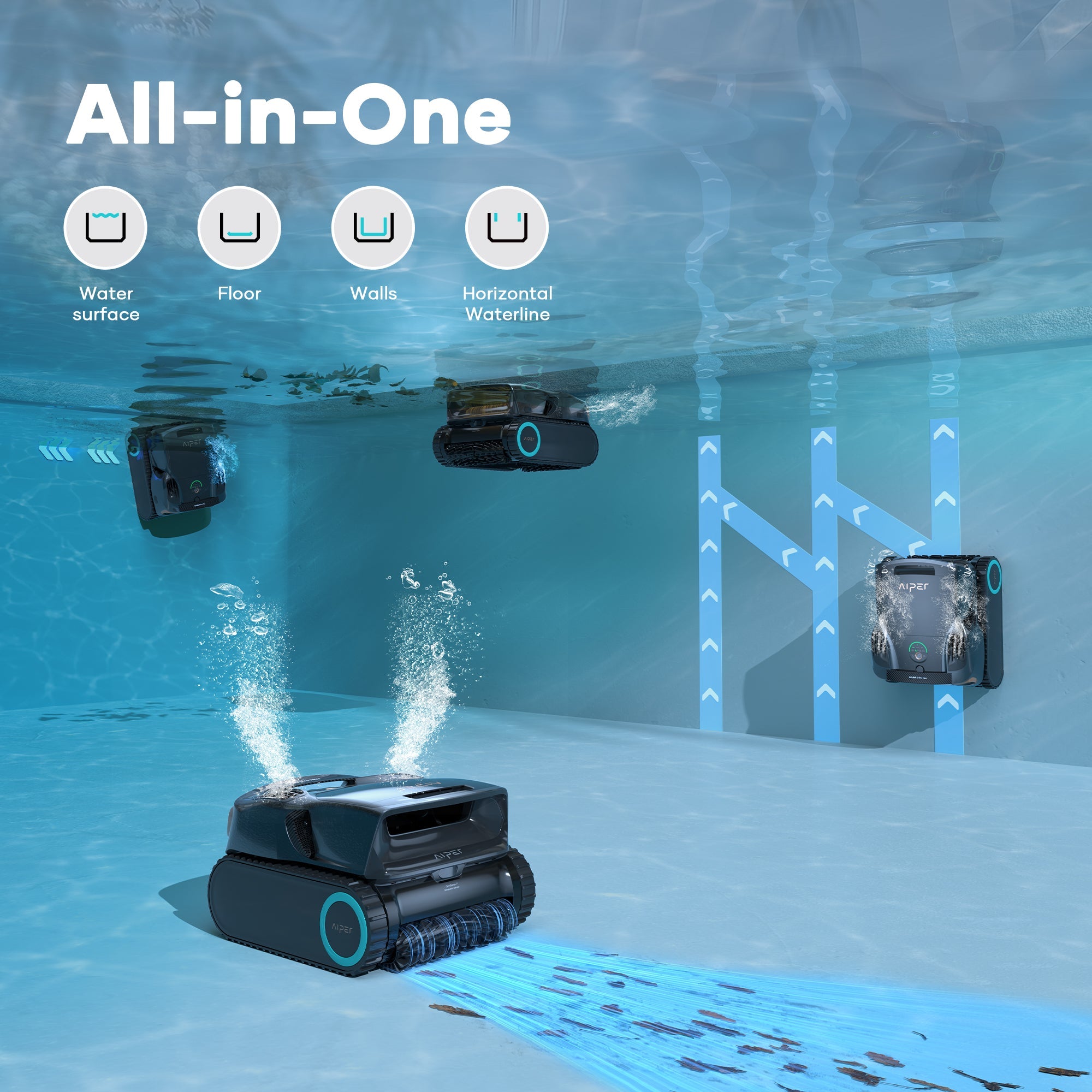 Aiper Scuba X1 Pro Max Cordless Robotic Pool Cleaner