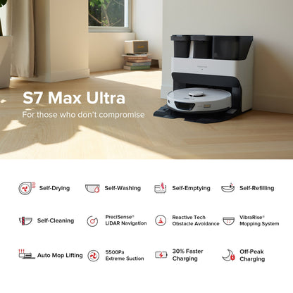 Roborock S7 Max Ultra Robot Vacuum with RockDock® Ultra