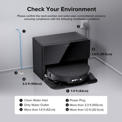 Roborock Saros 10 Robot Vacuum with Refill & Drainage System