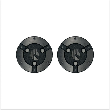 Pair of Metal Hubcaps