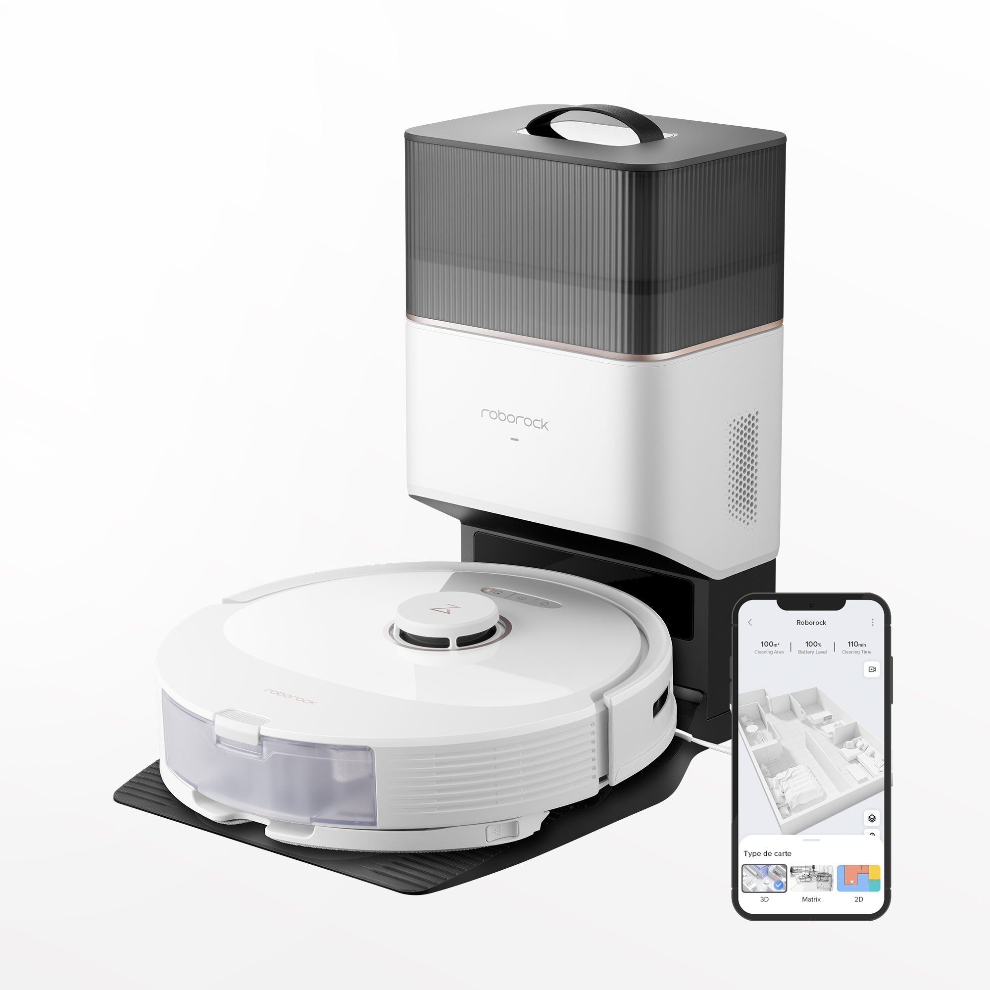 Roborock Q8 Max+ Robot Vacuum and Mop with Auto-Empty Dock