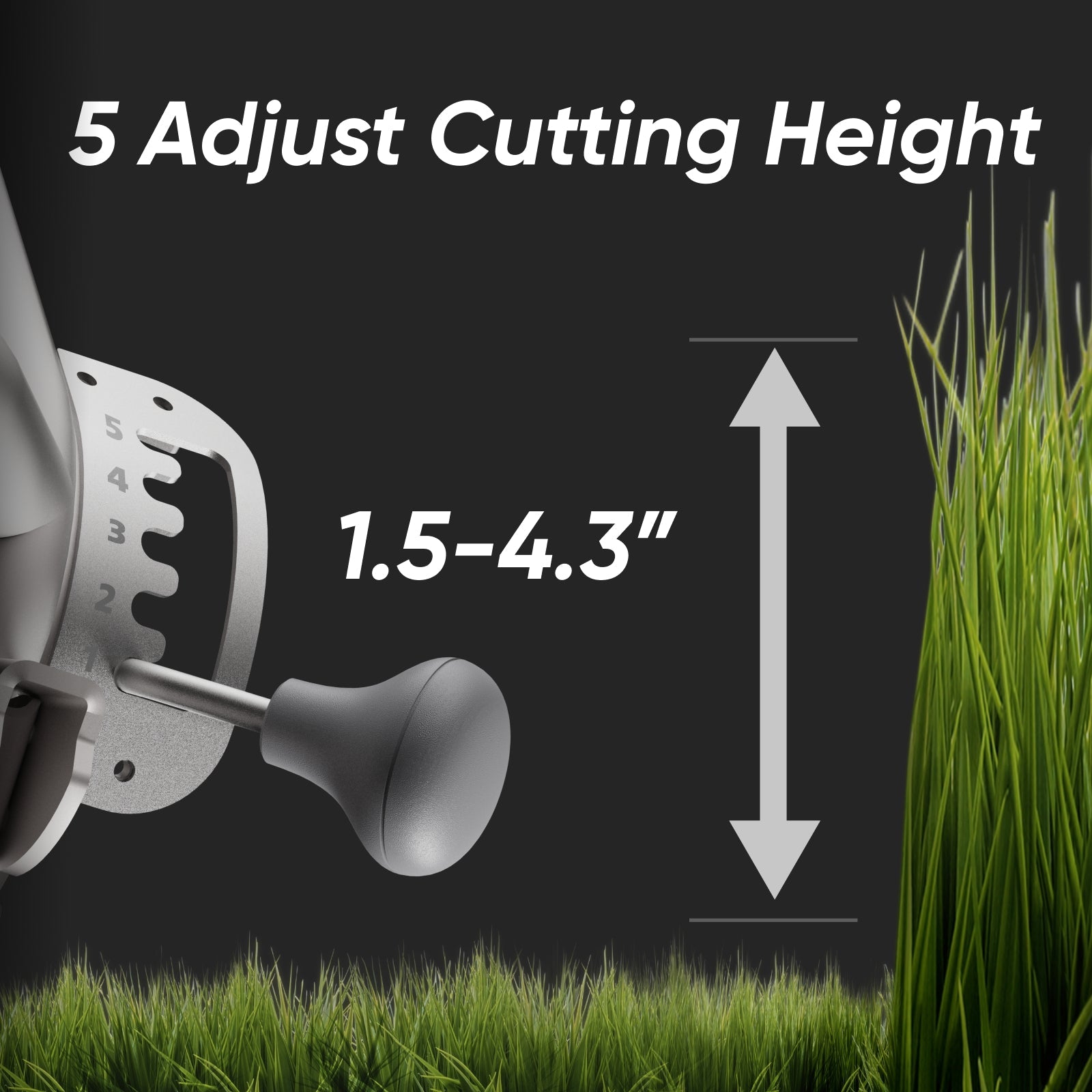 MOWRATOR S1 4WD remote control lawn mower with wide wheels, shredding vacuum, designed for 85% slopes and leaf collection.