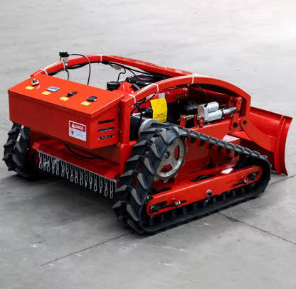High Efficiency Remote Control Lawn Mower with Snow Plow Double Function Mini Robotic Lawn Mower with Snow Blower