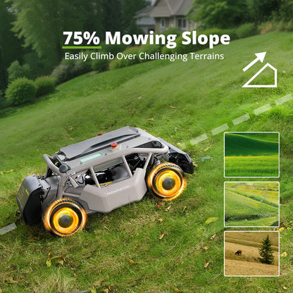 Mowrator S1 Remote Control Lawn Mower 4WD 12Ah Standard Battery