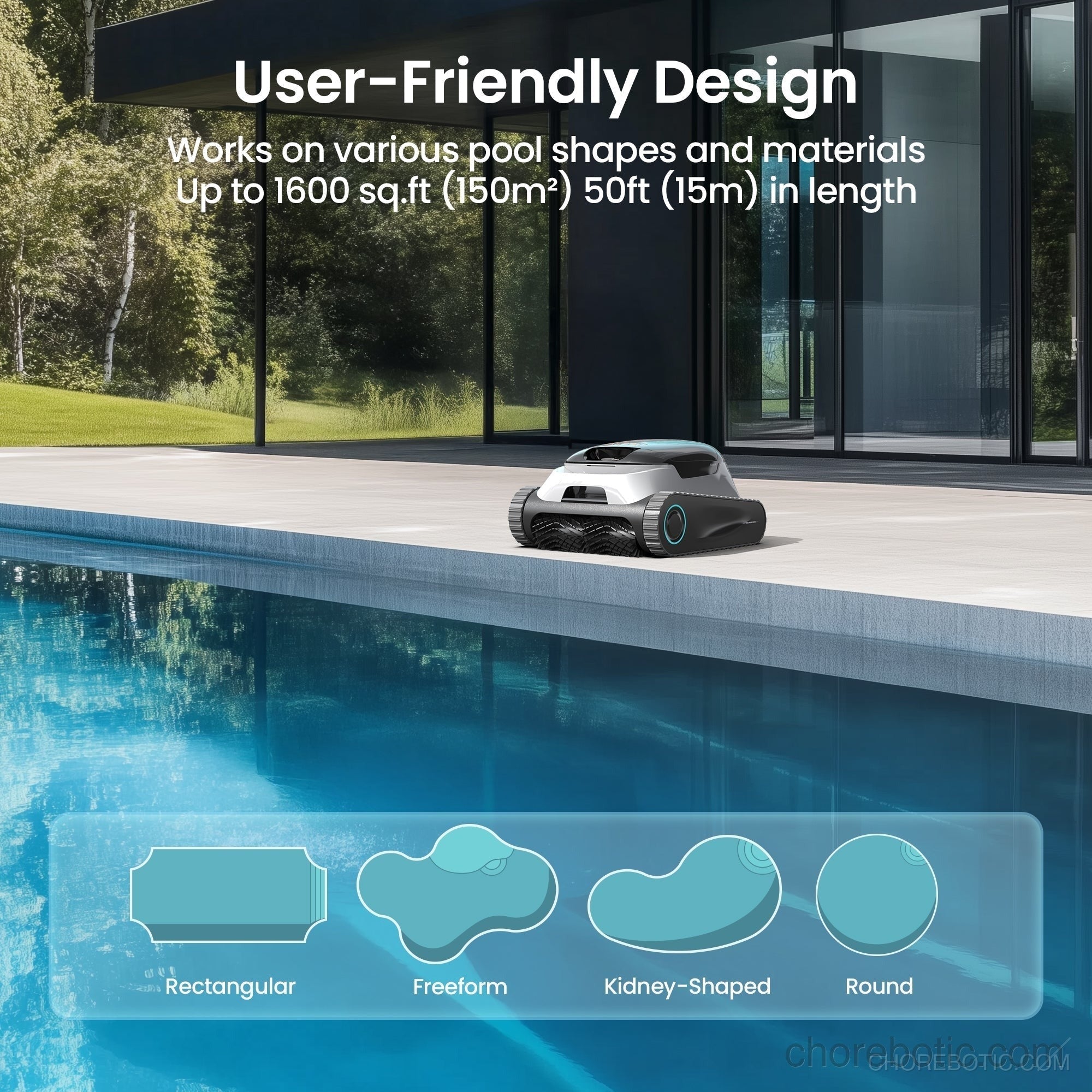 Aiper Scuba N1 Plus cordless robotic pool cleaner cleaning a pool with its sleek design and multiple brushes visible.