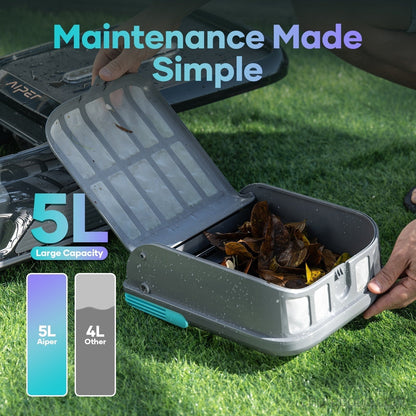 Aiper Surfer S1 cordless robotic pool skimmer cleaning the surface of a swimming pool with its sleek design.