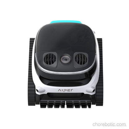 Aiper Scuba N1 Ultra cordless robotic pool cleaner shown in action on a swimming pool floor.