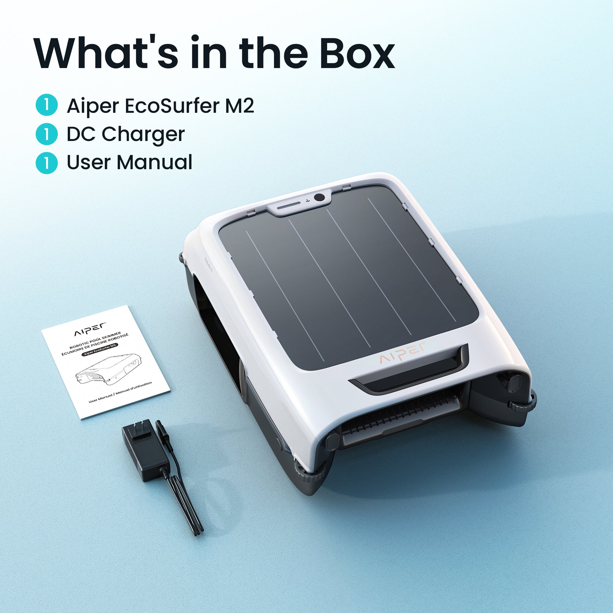 Aiper EcoSurfer M2 Cordless Robotic Pool Skimmer