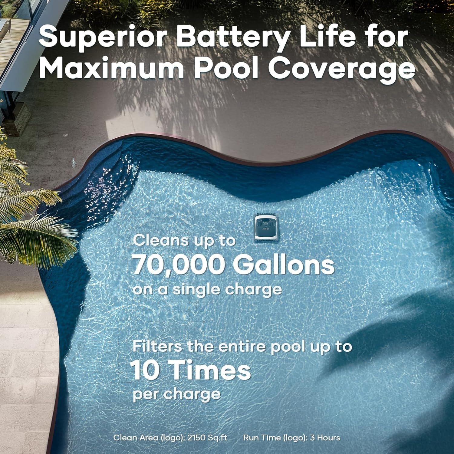 Aiper Scuba N1 Max Cordless Robotic Pool Cleaner