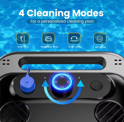 TASVAC Automatic Cordless Robotic Pool Cleaner,240 Mins Runtime,Self-Parking,for Flat Above/In-Ground Pool to 80 Feet/2000 Sq.Ft