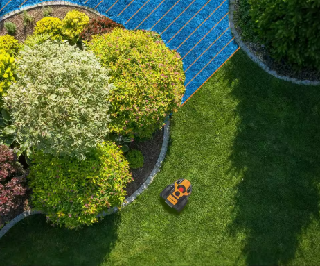 Robot Lawn Mower Perimeter Wire Free Robotic for Small Yards up
