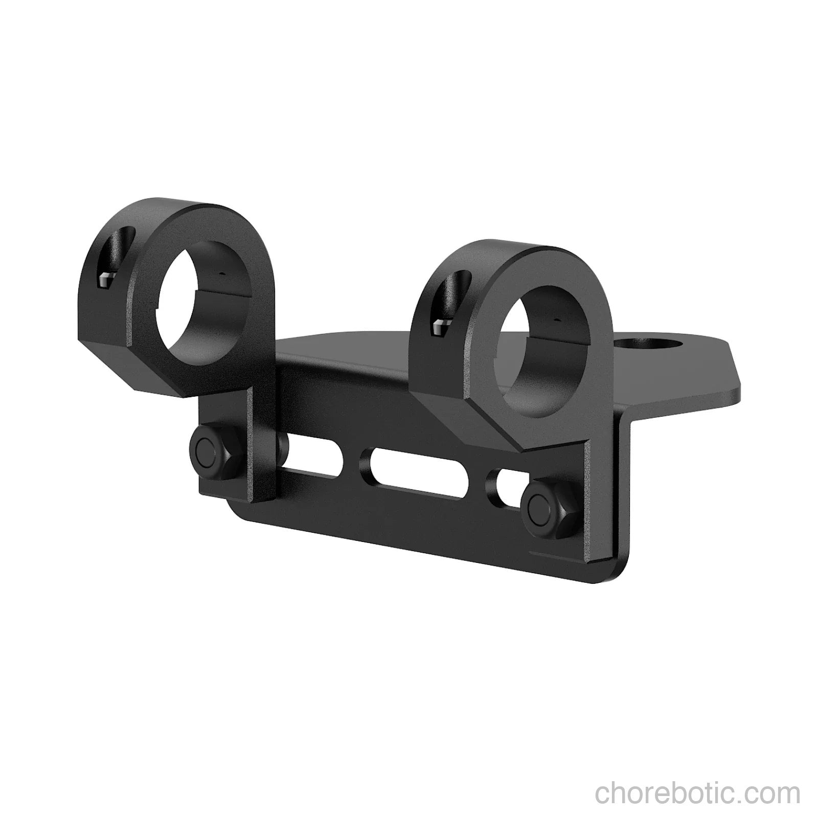 MOWRATOR Mowrator Trailer Hitch Kit with steel components and mounting hardware on a plain background