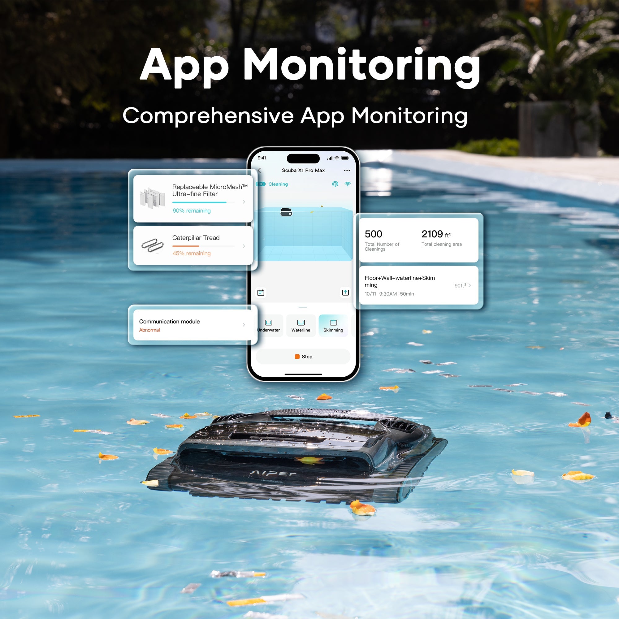 Aiper Scuba X1 Pro Max Cordless Robotic Pool Cleaner