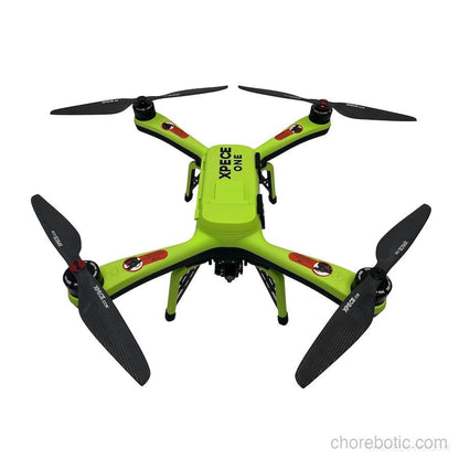 Xpece ONE fishing drone with fish finder camera and accessories, designed for aerial fishing and aquatic exploration.