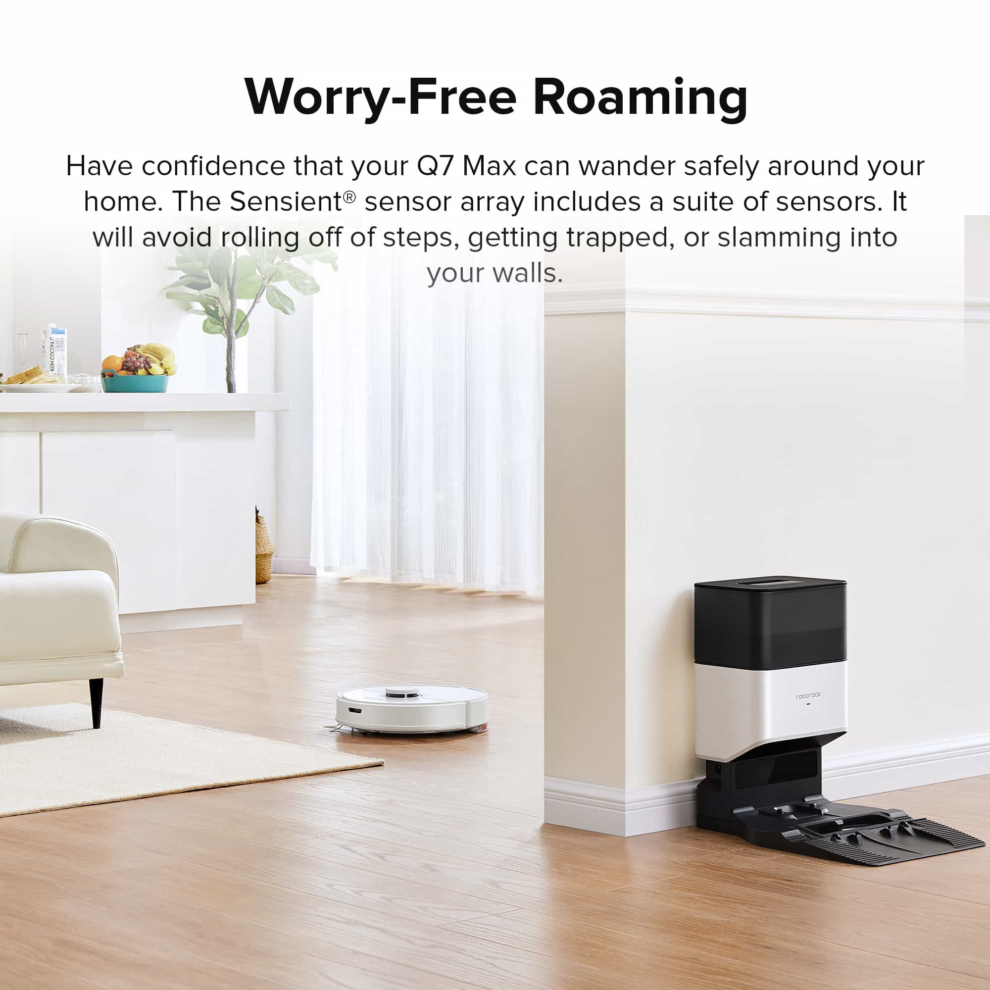 Roborock Q7 Max+ Robot Vacuum with Auto-Empty Dock Pure